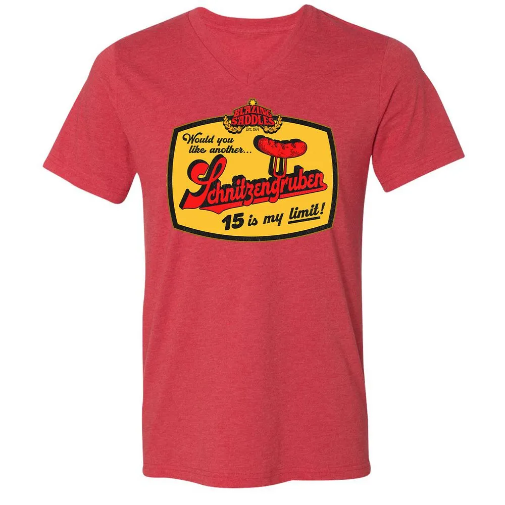 Unisex V-Neck T-Shirt - BSTA7B6U - Heather Red - 16