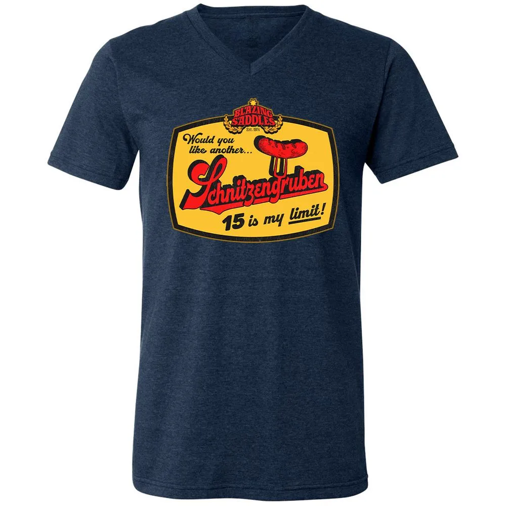 Unisex V-Neck T-Shirt - BSTA7B6U - Heather Navy - 15