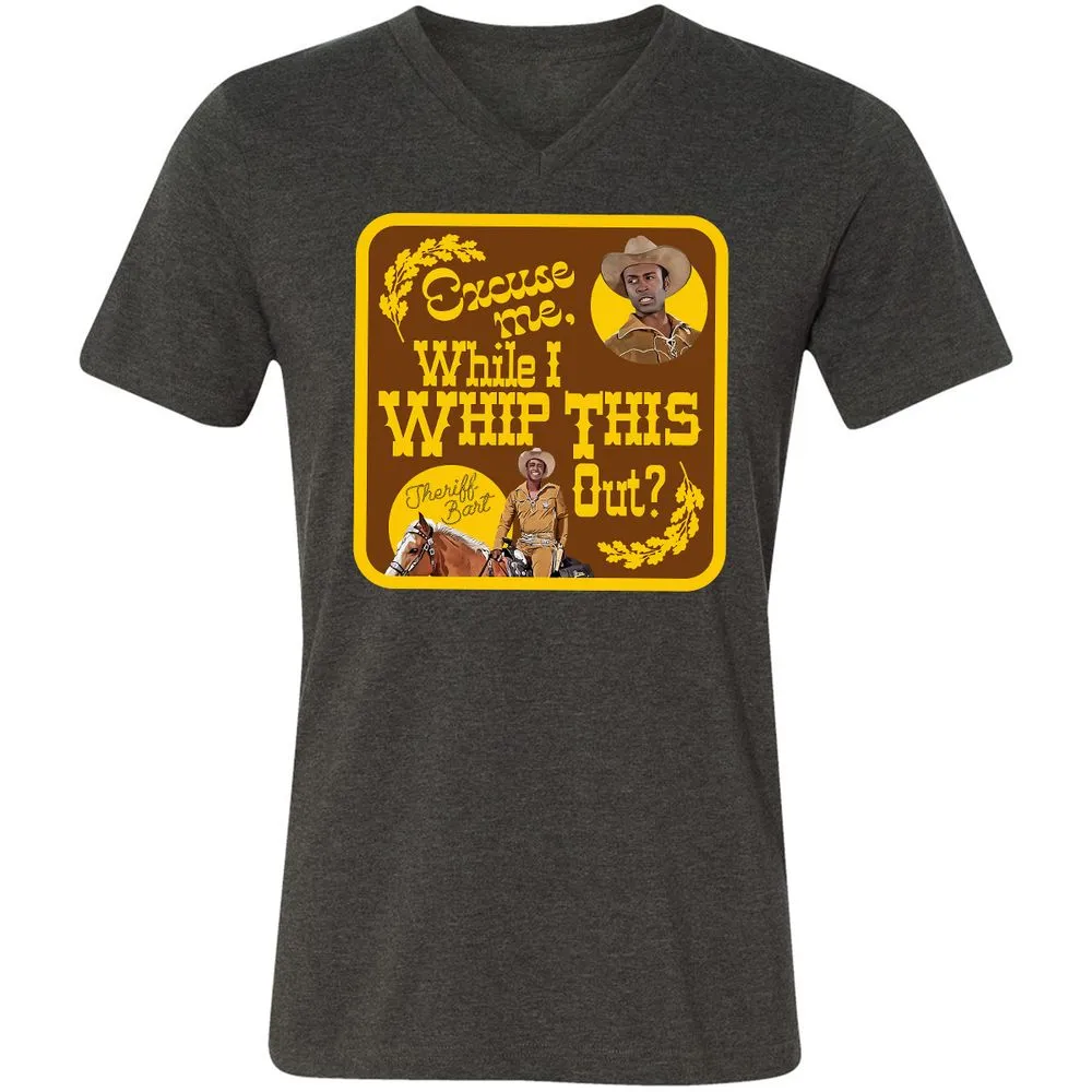Unisex V-Neck T-Shirt - 3T2ERNYE - Dark Grey Heather - 8