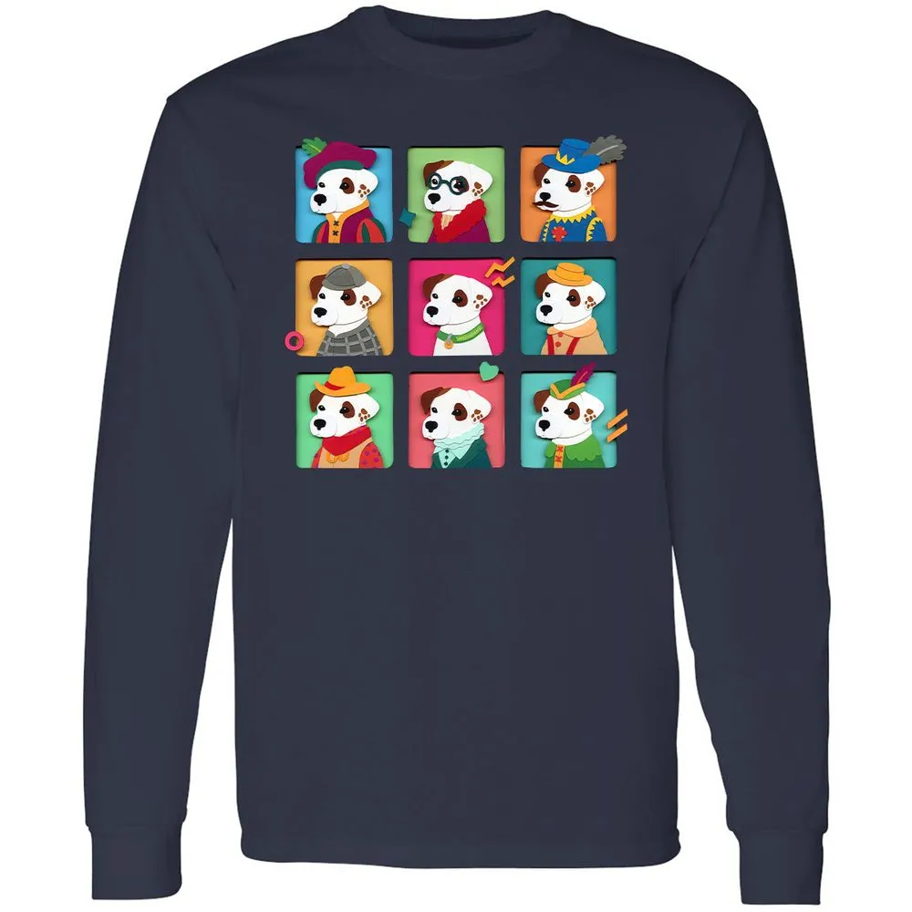 Long Sleeve T-Shirt - AFG8L641 - Navy - 2