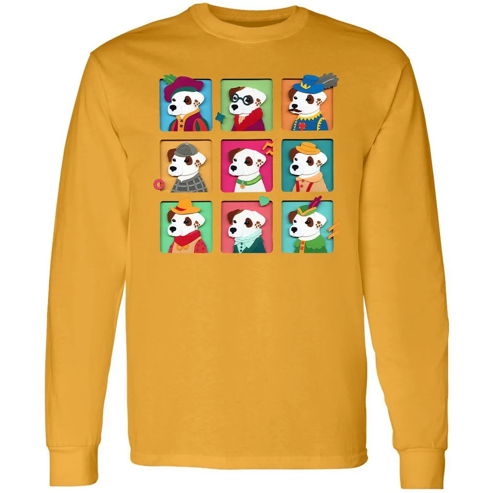 Long Sleeve T-Shirt - AFG8L641 - Gold - 9