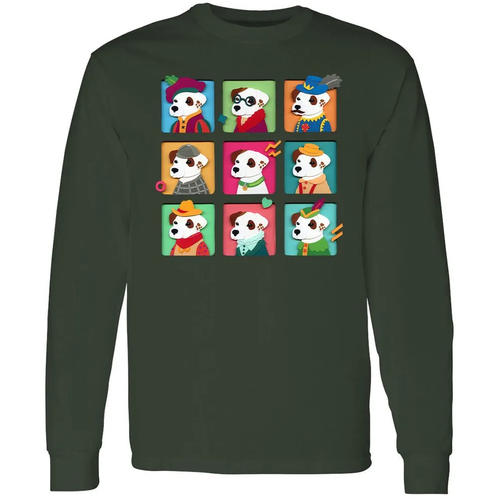 Long Sleeve T-Shirt - AFG8L641 - Forest Green - 4