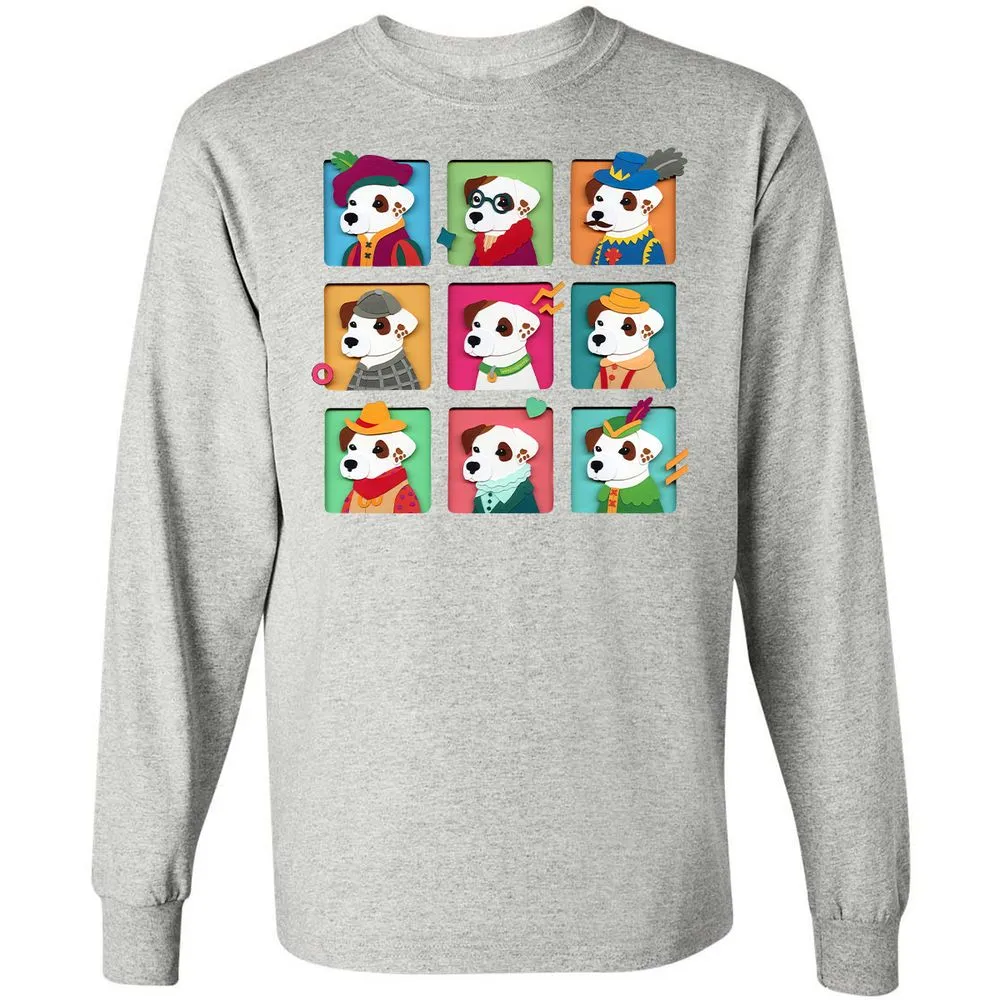 Long Sleeve T-Shirt - AFG8L641 - Ash - 7