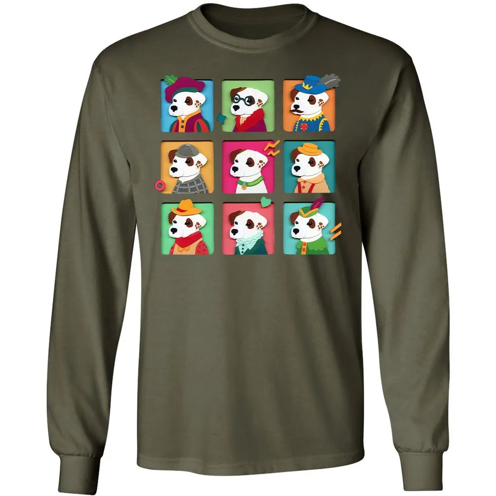Long Sleeve T-Shirt - AFG8L641 - Military Green - 16
