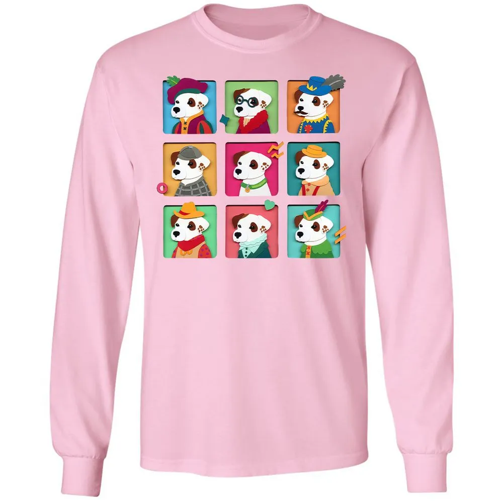 Long Sleeve T-Shirt - AFG8L641 - Light Pink - 3