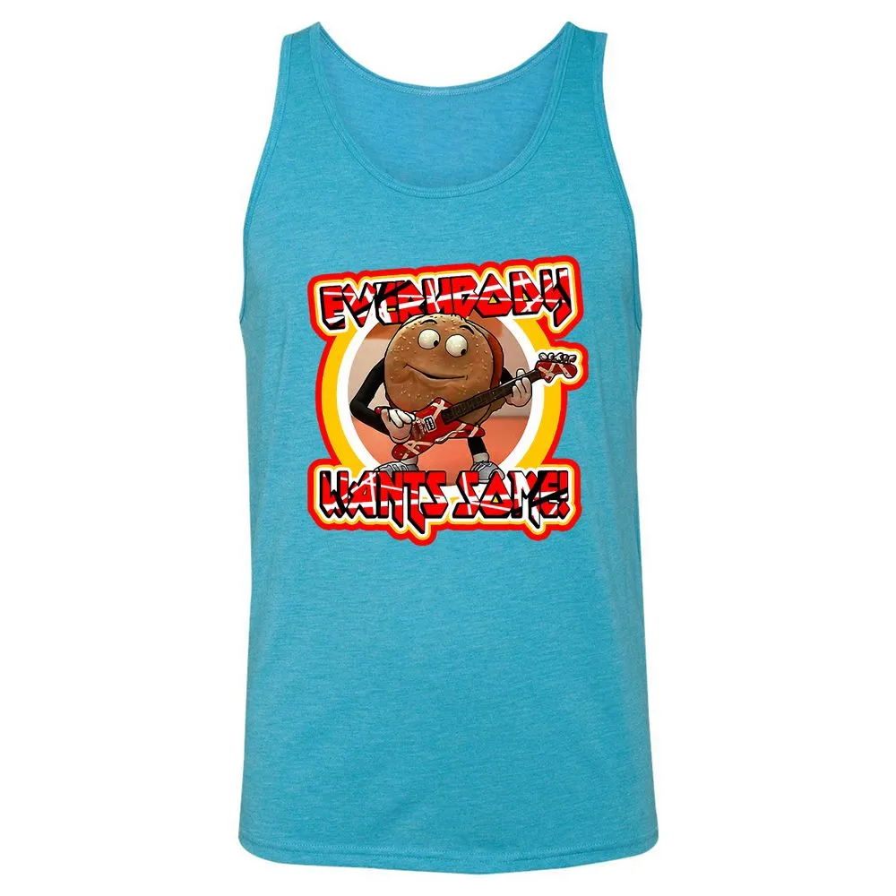 Unisex Jersey Tank - R6UYMU96 - Aqua Triblend - 3