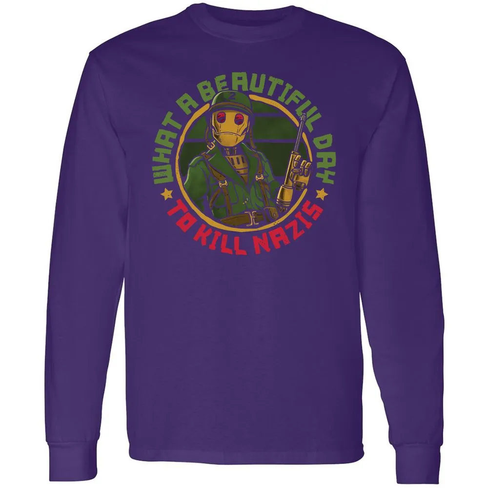 Long Sleeve T-Shirt - BHNA1P4Q - Purple - 13