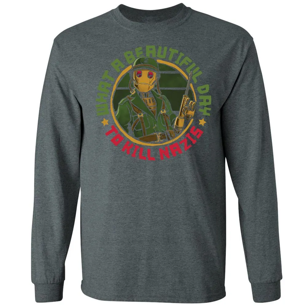 Long Sleeve T-Shirt - BHNA1P4Q - Dark Heather - 15