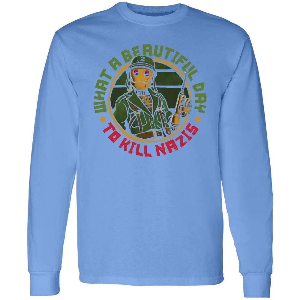 Long Sleeve T-Shirt - BHNA1P4Q - Carolina Blue - 12