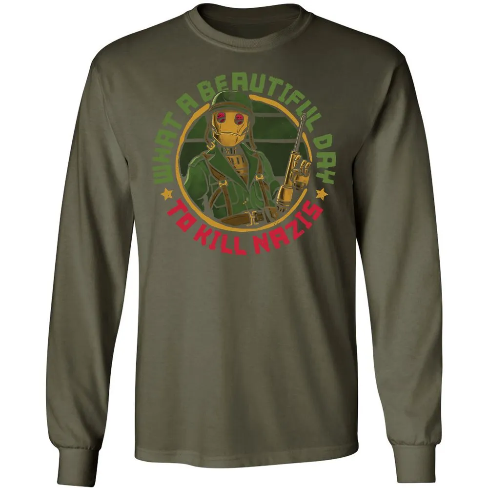 Long Sleeve T-Shirt - BHNA1P4Q - Military Green - 16