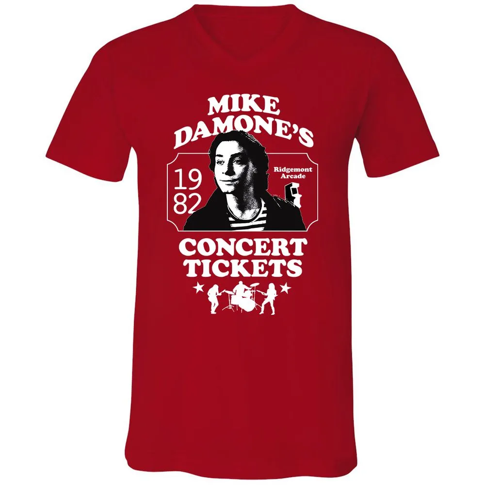 Unisex V-Neck T-Shirt - LCYUJBX9 - Red - 3