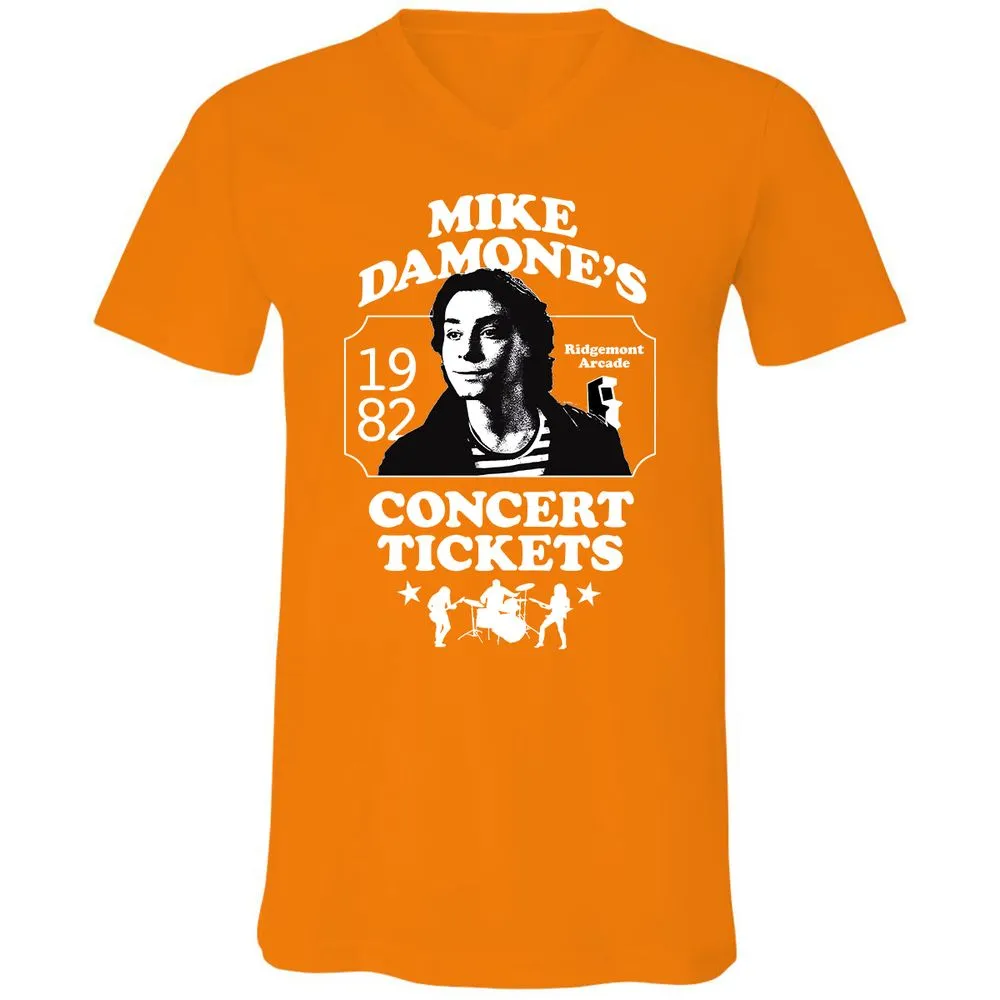 Unisex V-Neck T-Shirt - LCYUJBX9 - Orange - 11