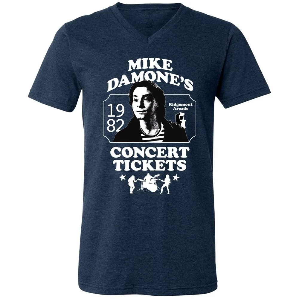 Unisex V-Neck T-Shirt - LCYUJBX9 - Heather Navy - 15