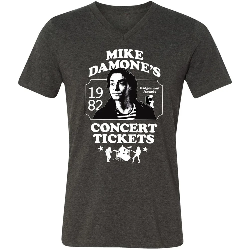 Unisex V-Neck T-Shirt - LCYUJBX9 - Dark Grey Heather - 8