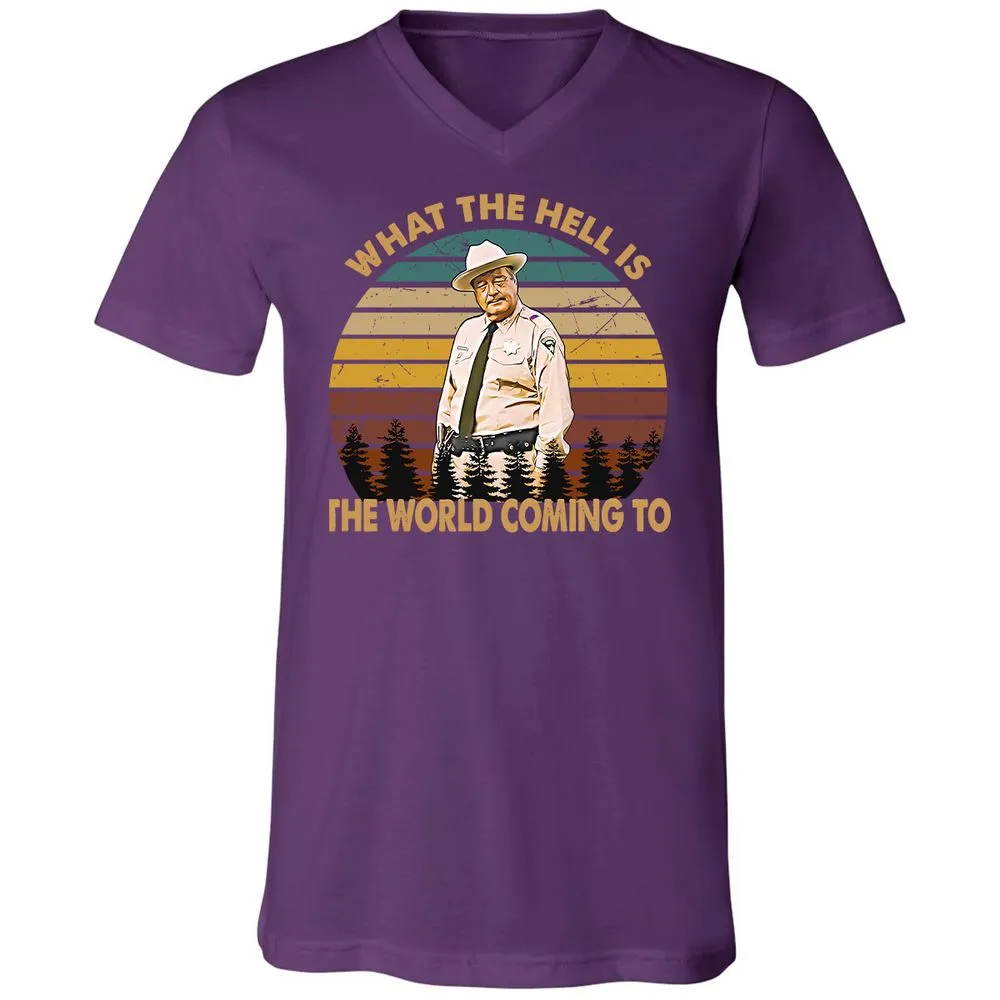 Unisex V-Neck T-Shirt - DZM1UDLM - Team Purple - 9