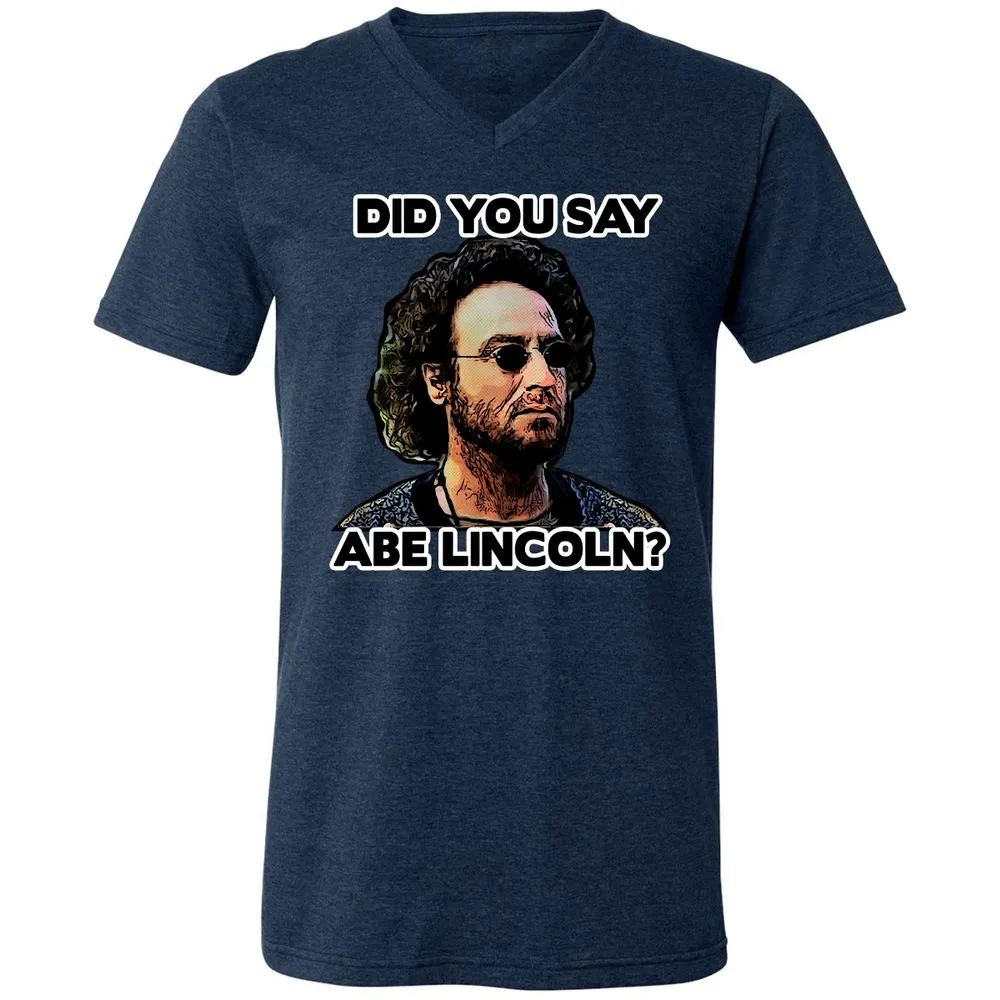 Unisex V-Neck T-Shirt - VZATASGL - Heather Navy - 15