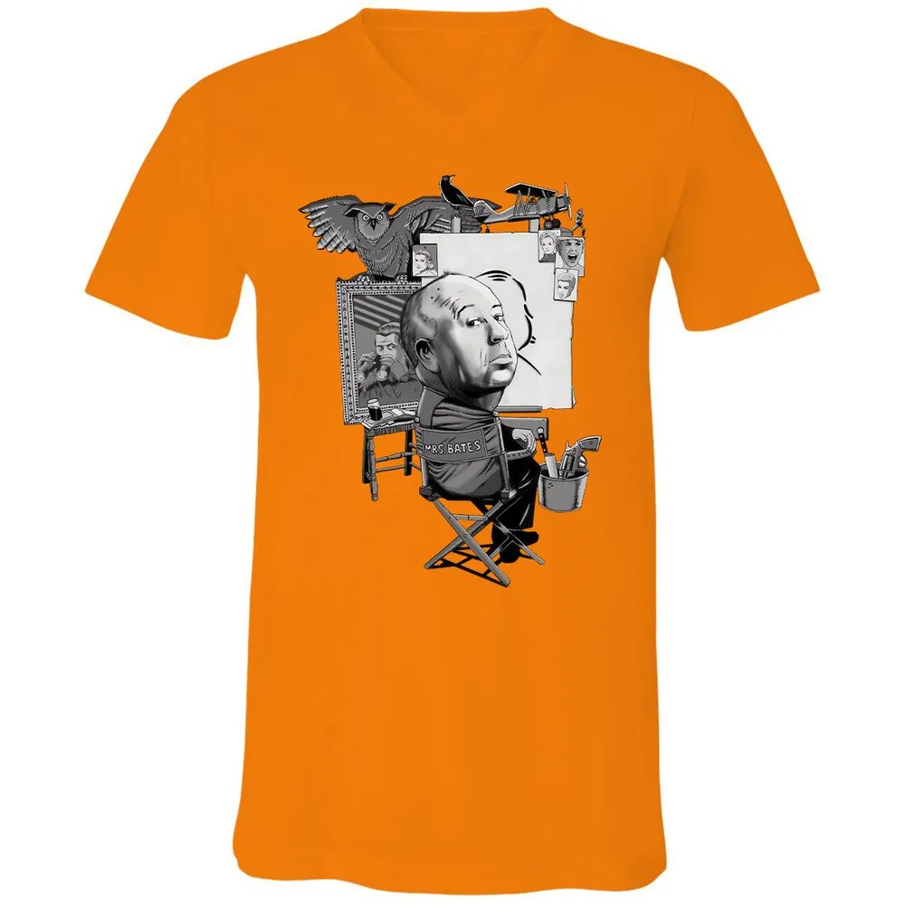 Unisex V-Neck T-Shirt - X8X2TV93 - Orange - 11