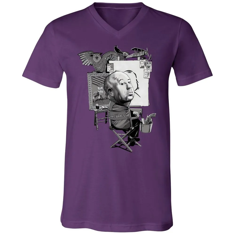 Unisex V-Neck T-Shirt - X8X2TV93 - Team Purple - 2