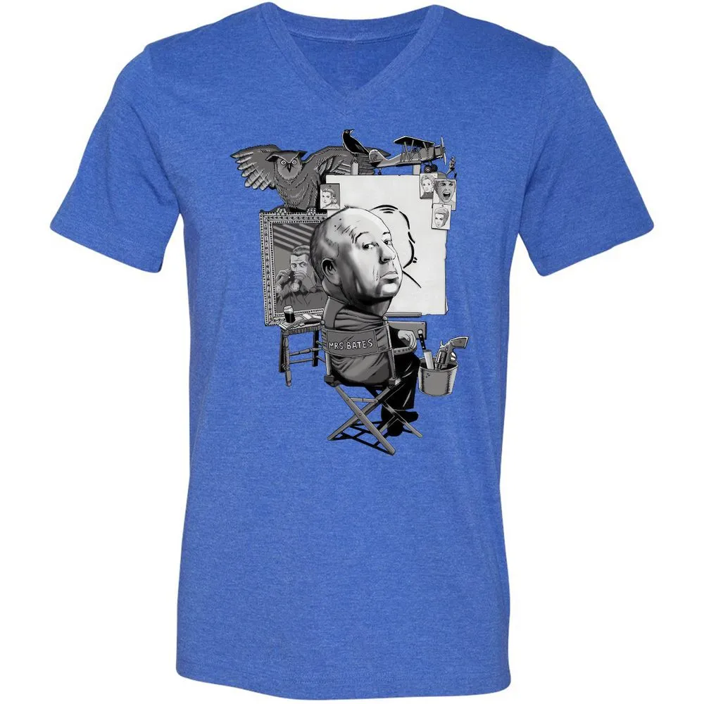 Unisex V-Neck T-Shirt - X8X2TV93 - Heather True Royal - 14