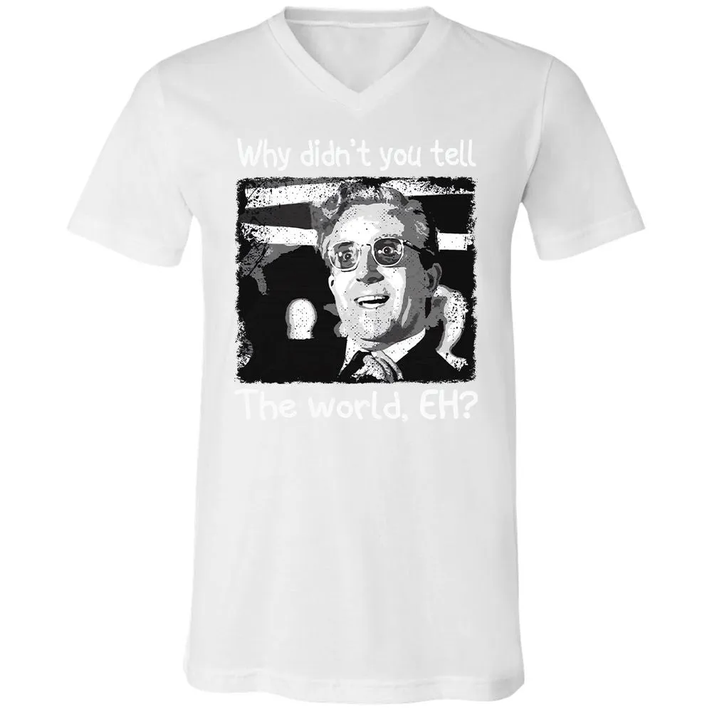 Unisex V-Neck T-Shirt - AKYPZNKR - White - 5