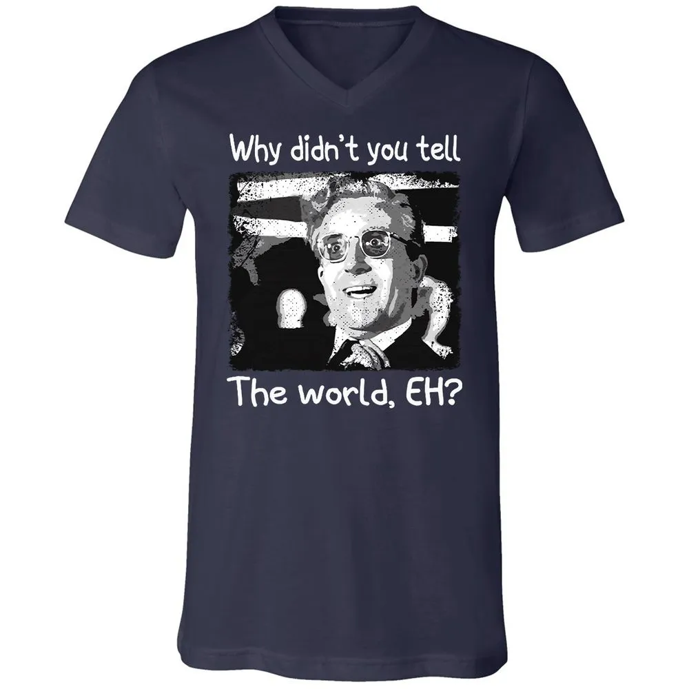 Unisex V-Neck T-Shirt - AKYPZNKR - Navy - 2
