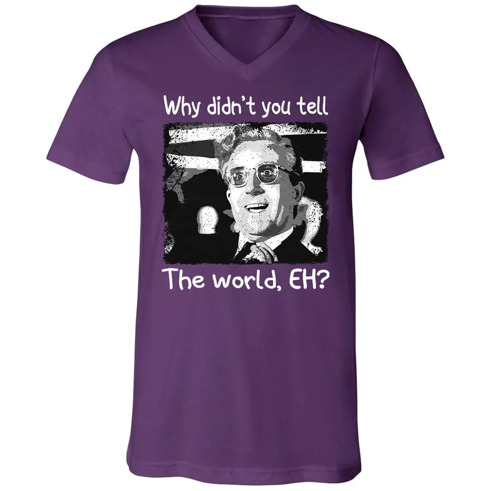 Unisex V-Neck T-Shirt - AKYPZNKR - Team Purple - 9