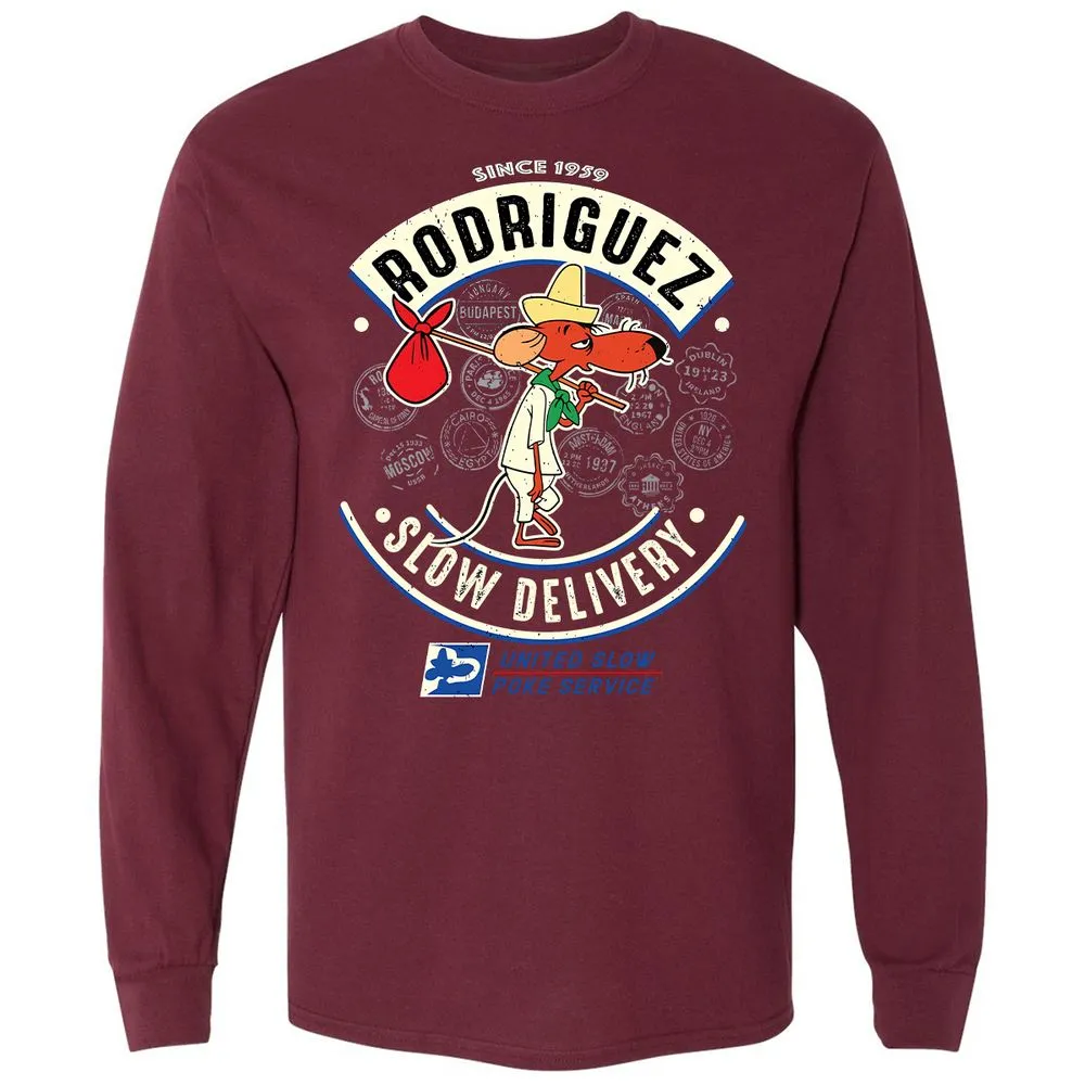 Long Sleeve T-Shirt - CSDZJ8GX - Maroon - 11