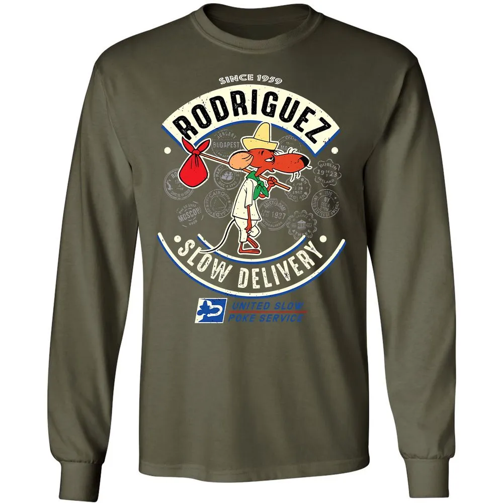 Long Sleeve T-Shirt - CSDZJ8GX - Military Green - 16
