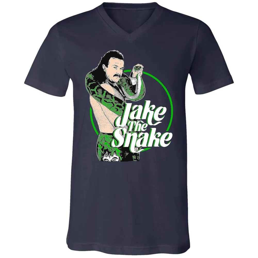 Unisex V-Neck T-Shirt - 93A7UFG5 - Navy - 2