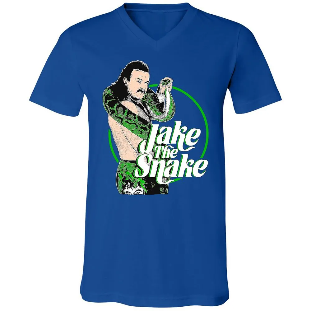 Unisex V-Neck T-Shirt - 93A7UFG5 - True Royal - 4