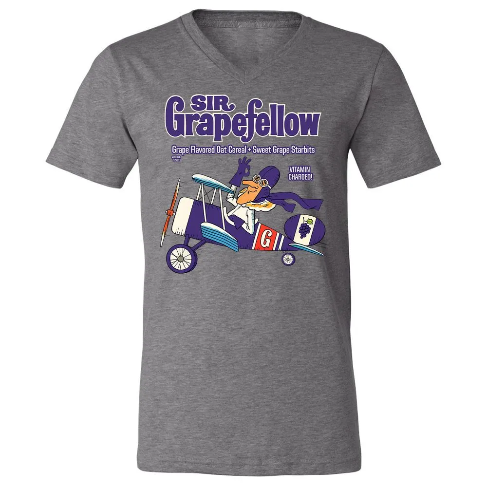 Unisex V-Neck T-Shirt - W8Q97QYJ - Deep Heather - 13