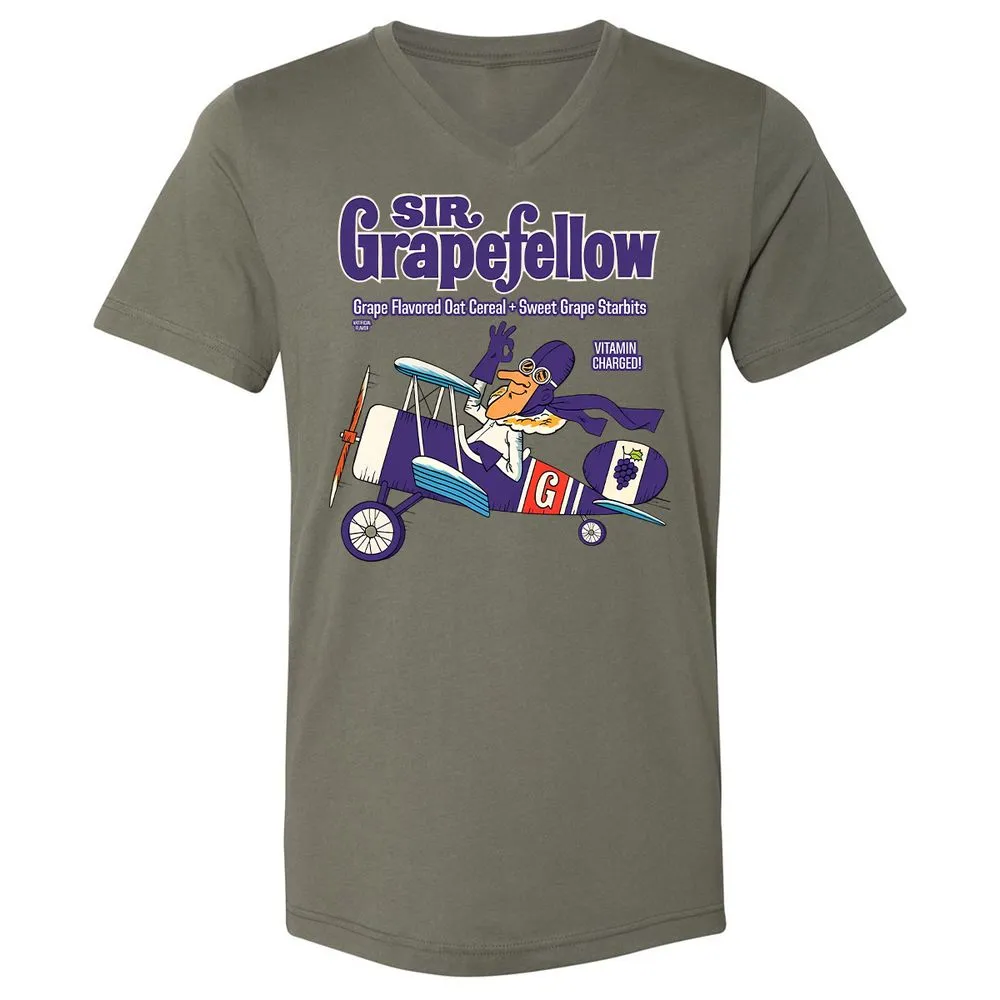 Unisex V-Neck T-Shirt - W8Q97QYJ - Military Green - 10