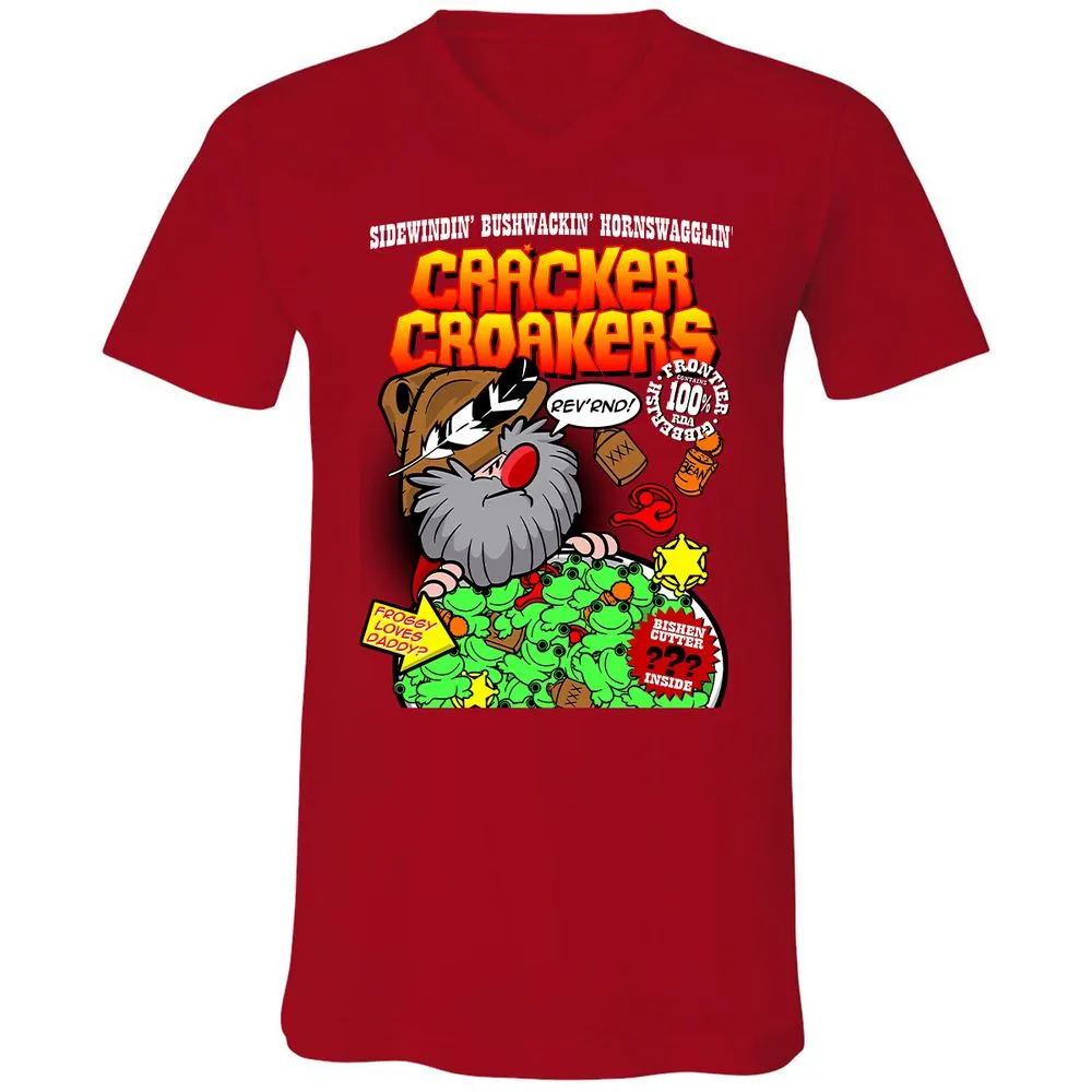 Unisex V-Neck T-Shirt - HPDLZR75 - Red - 3
