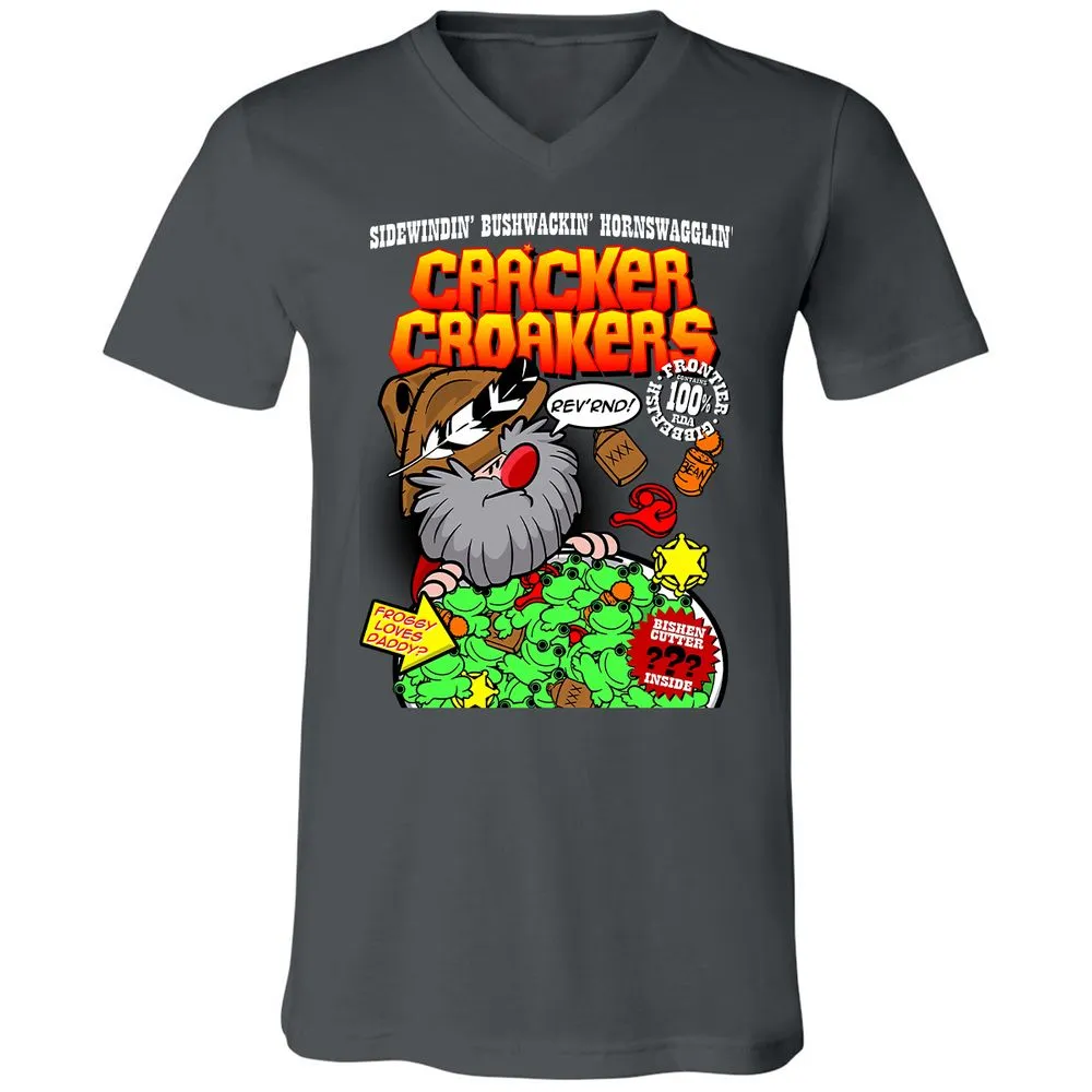 Unisex V-Neck T-Shirt - HPDLZR75 - Asphalt - 12