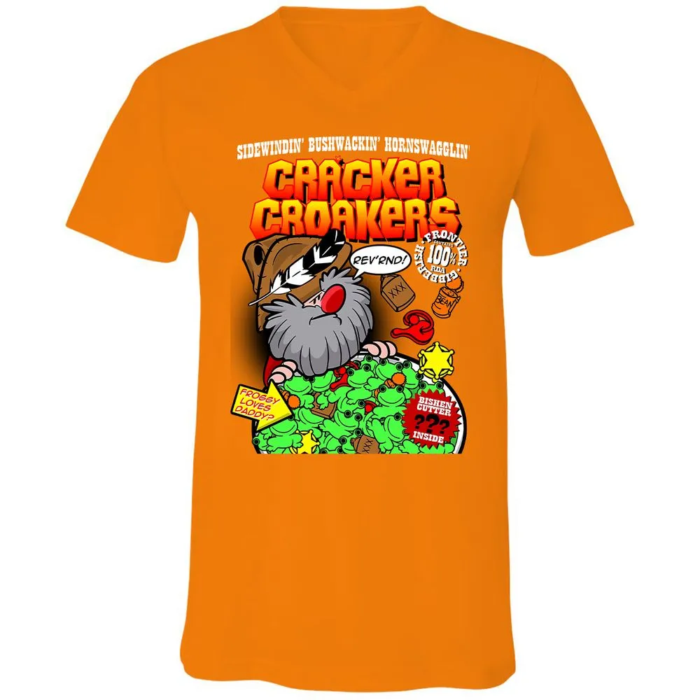 Unisex V-Neck T-Shirt - HPDLZR75 - Orange - 11