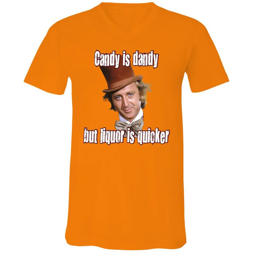 Unisex V-Neck T-Shirt - HVSCFNNL - Orange - 11