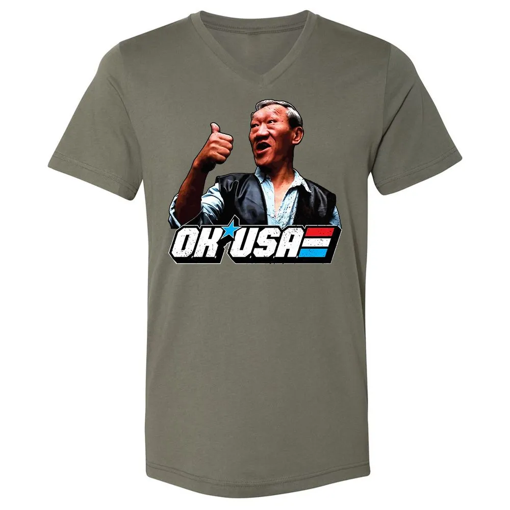 Unisex V-Neck T-Shirt - T631UCHG - Military Green - 10