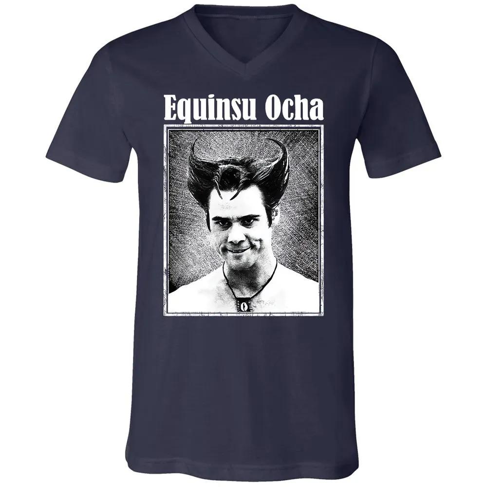 Unisex V-Neck T-Shirt - P45U8457 - Navy - 2