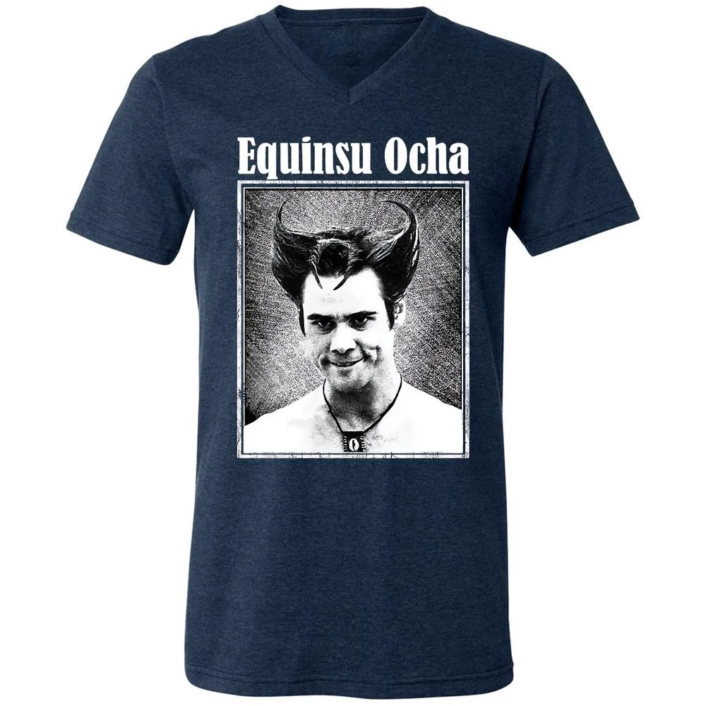 Unisex V-Neck T-Shirt - P45U8457 - Heather Navy - 15