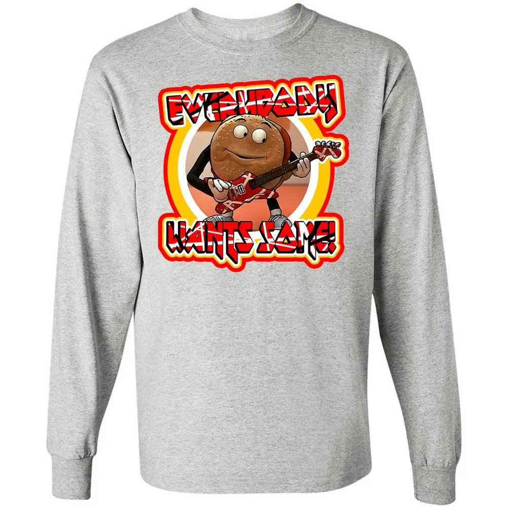 Long Sleeve T-Shirt - 6J3ZRZLM - Ash - 7