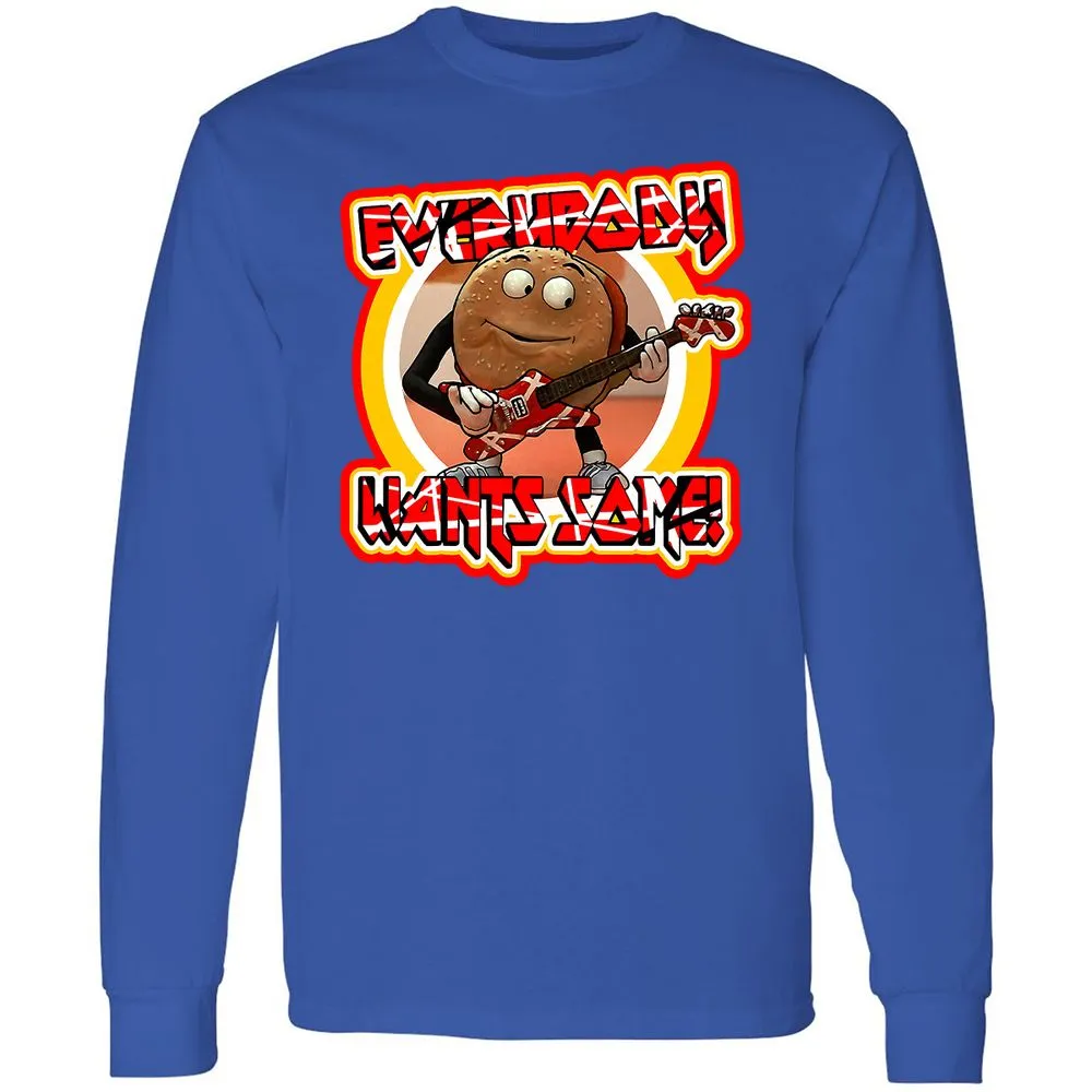 Long Sleeve T-Shirt - 6J3ZRZLM - Royal - 8