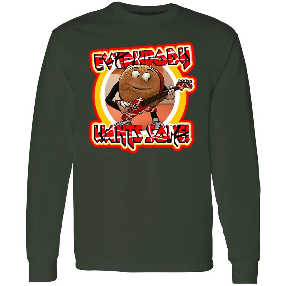 Long Sleeve T-Shirt - 6J3ZRZLM - Forest Green - 4