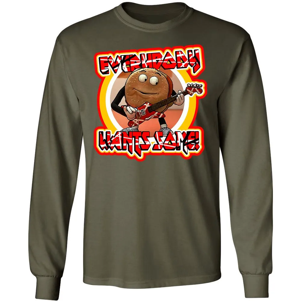Long Sleeve T-Shirt - 6J3ZRZLM - Military Green - 16