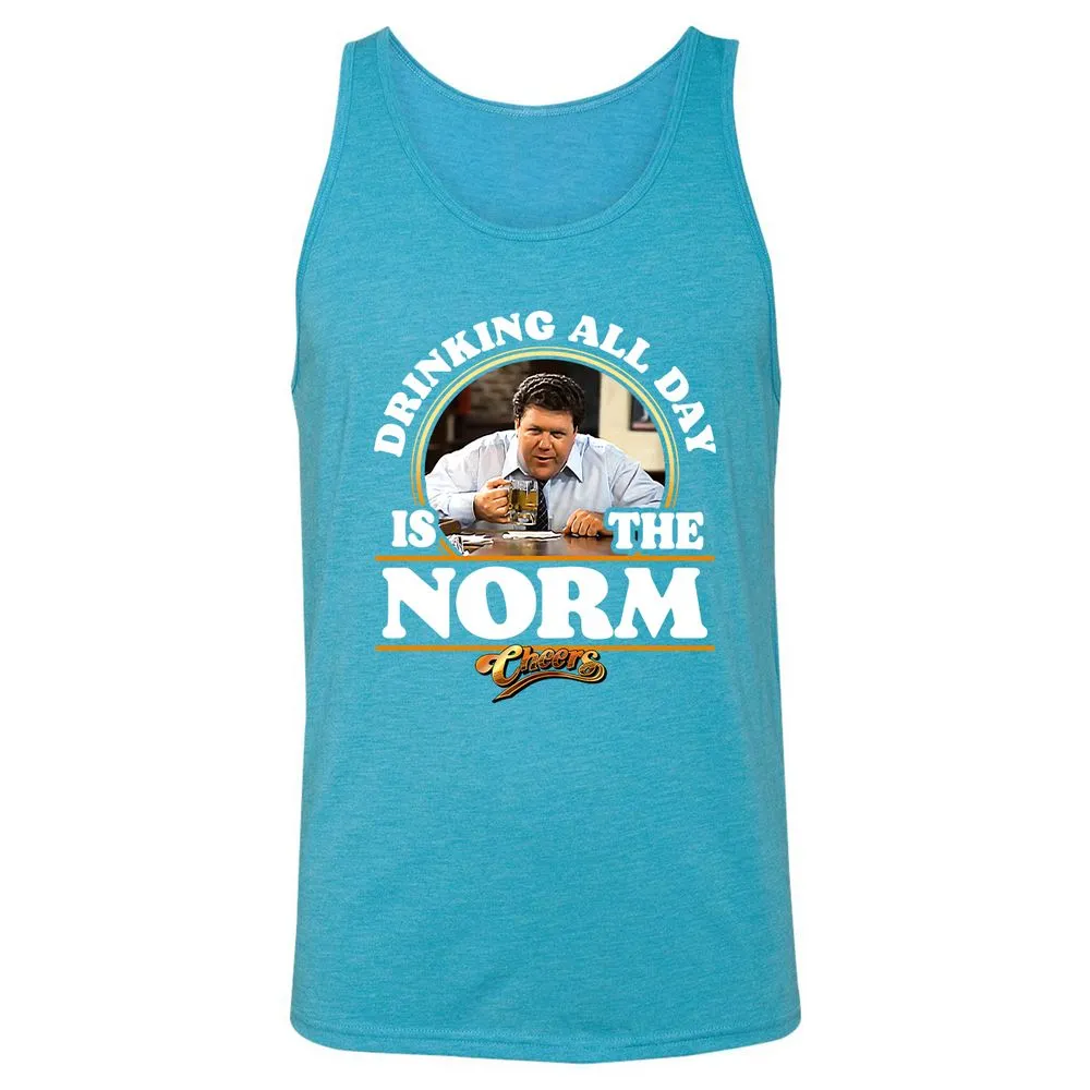 Unisex Jersey Tank - 4CNMP68A - Aqua Triblend - 3