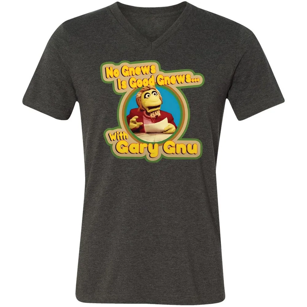 Unisex V-Neck T-Shirt - VKD1EPHQ - Dark Grey Heather - 8