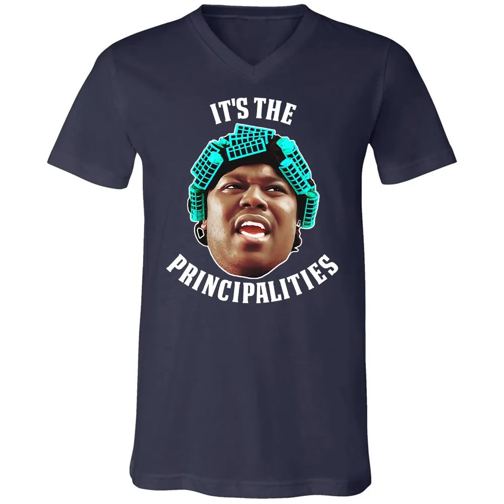 Unisex V-Neck T-Shirt - DE3MM3HX - Navy - 2