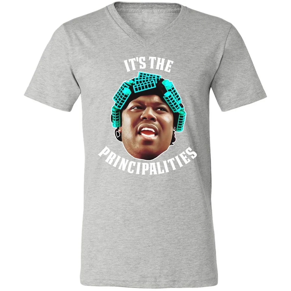 Unisex V-Neck T-Shirt - DE3MM3HX - Athletic Heather - 7