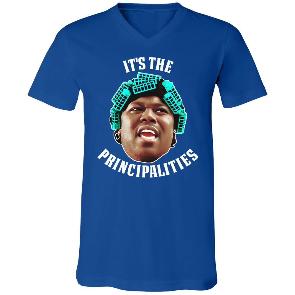 Unisex V-Neck T-Shirt - DE3MM3HX - True Royal - 4