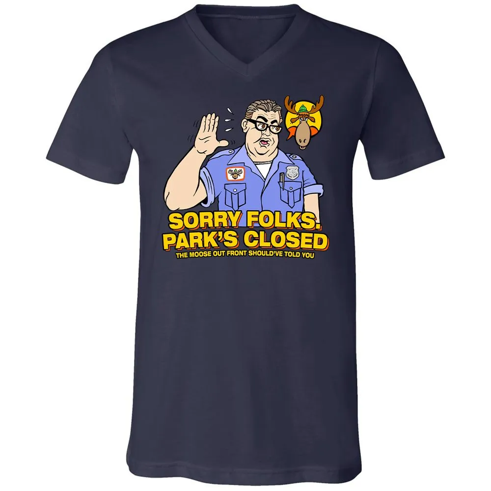 Unisex V-Neck T-Shirt - DBGZWSC2 - Navy - 2
