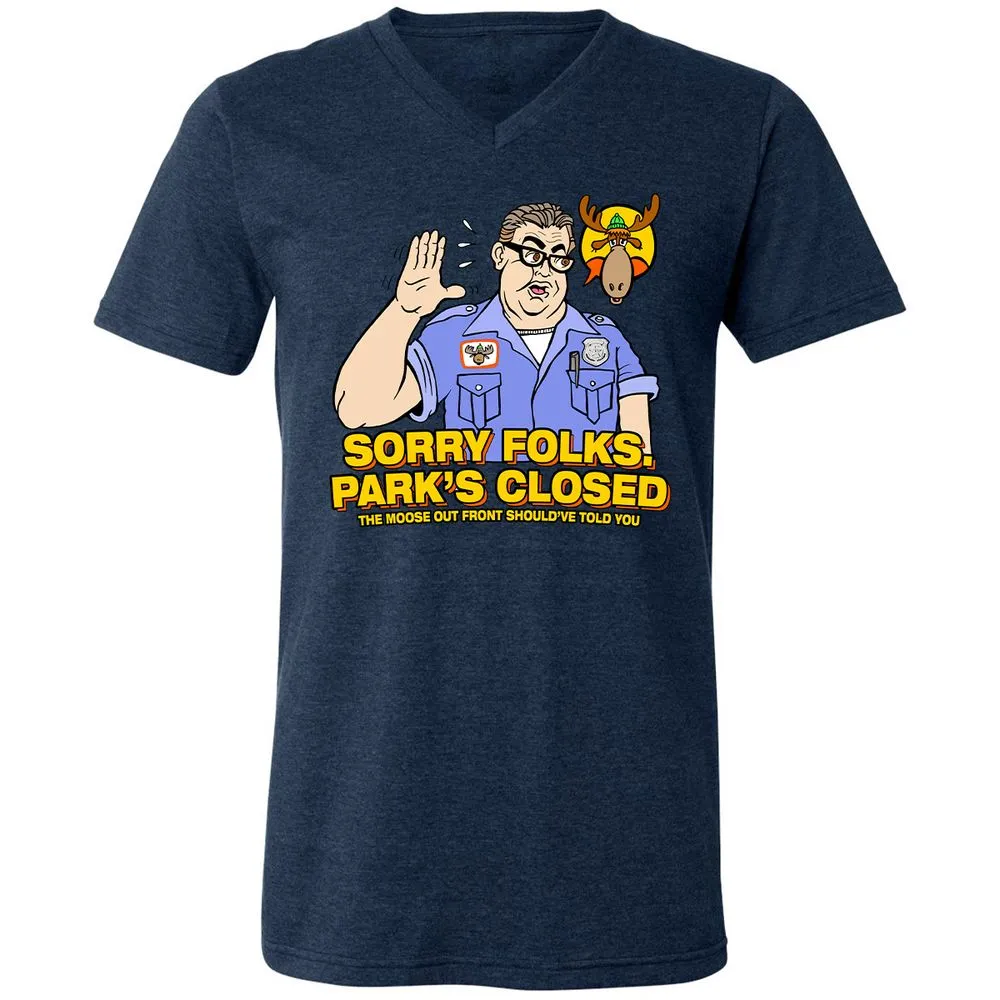 Unisex V-Neck T-Shirt - DBGZWSC2 - Heather Navy - 15